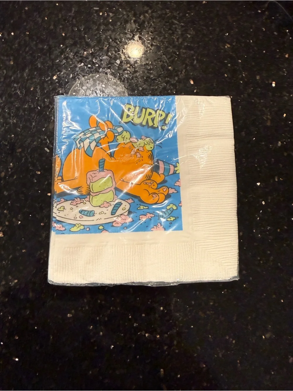 Vintage 1978 Garfield “BURP!” Beverage Napkins Hallmark 16 Count Sealed NOS
